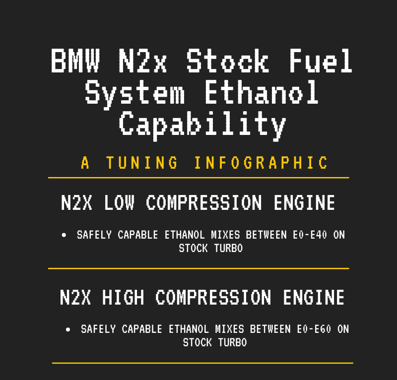 BMW N2x Stock Fuel System Ethanol Capabilities